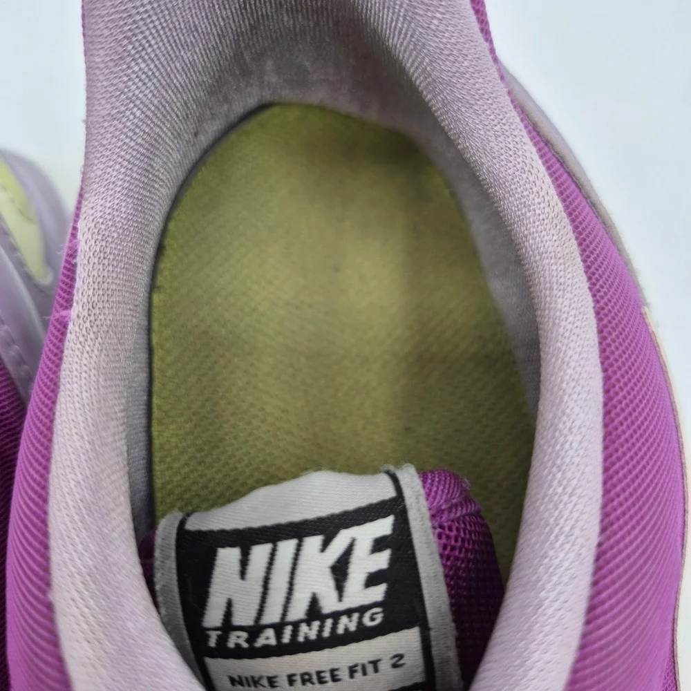 Nike Free Fit 2 Shoes Womens Size 8 Purple Mesh Training‎ Sneakers 487789-502